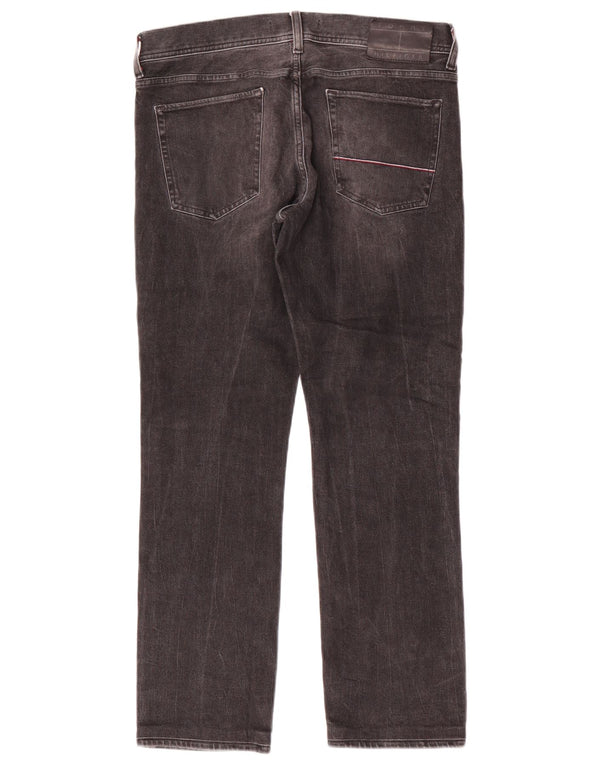 Jeans retos masculinos Tommy Hilfiger W32 L29 algodão cinza
