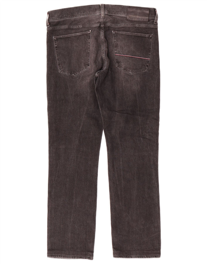 Jeans retos masculinos Tommy Hilfiger W32 L29 algodão cinza