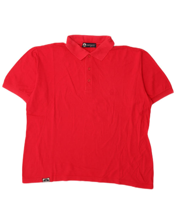 Camisa polo masculina Navigare 2XL algodão vermelho