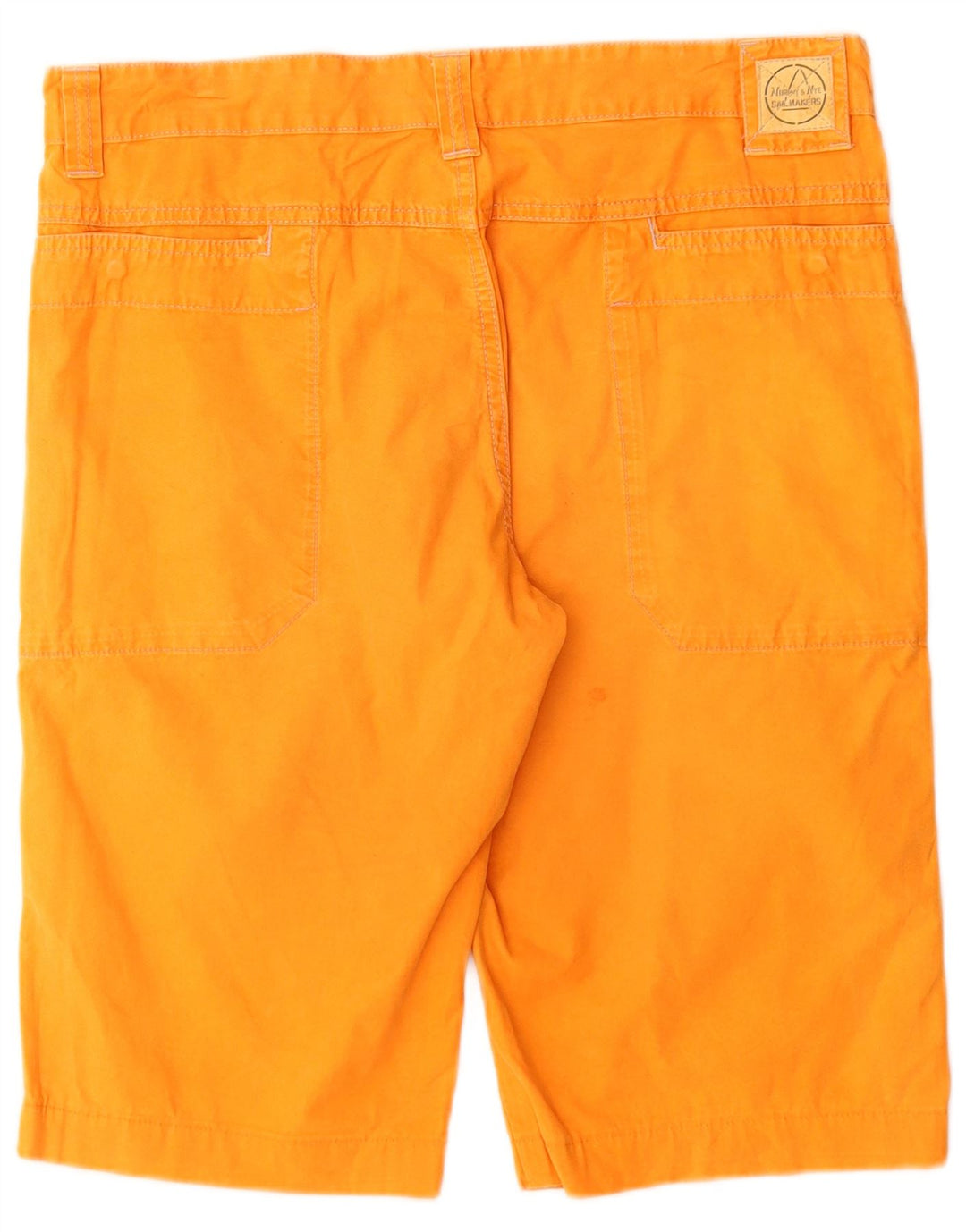 Murphy & Nye Mens Sailmakers Chino Shorts W33 Algodão Laranja Médio
