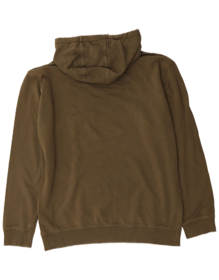 Vans masculino gráfico moletom com capuz grande algodão cáqui