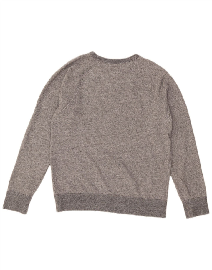 J. Crew moletom masculino jumper pequeno algodão manchado cinza