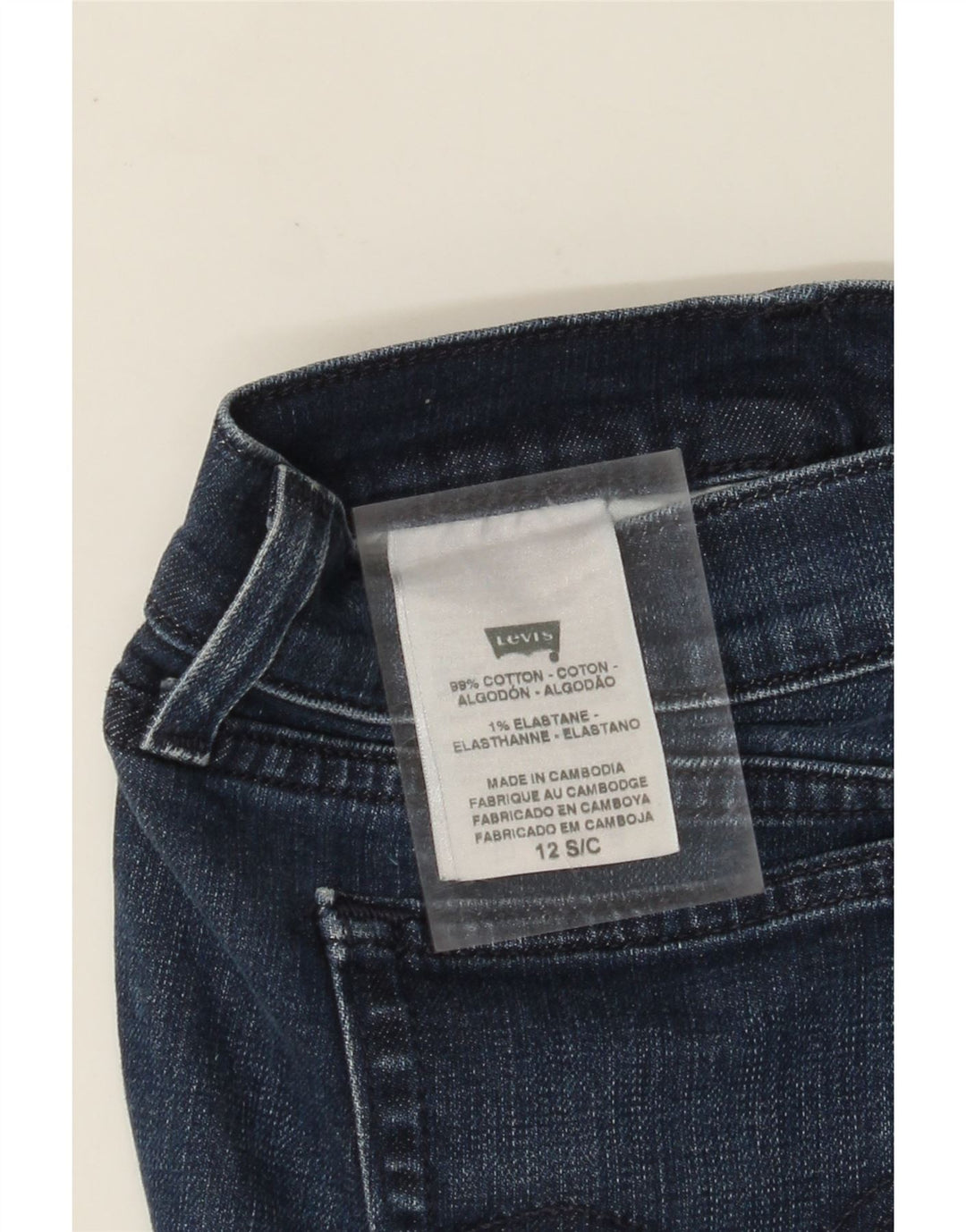 Calça jeans feminina Bootcut LEVI'S US 12 grande W32 L29 algodão azul