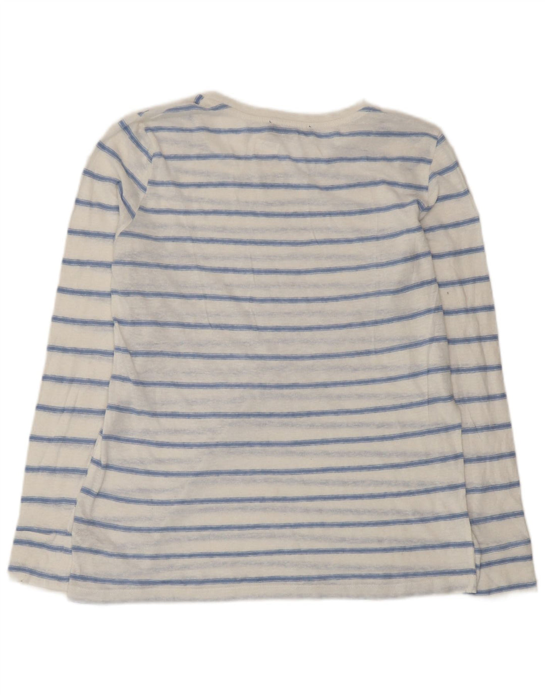 Blusa feminina Marks & Spencer UK 14 poliéster listrado branco médio