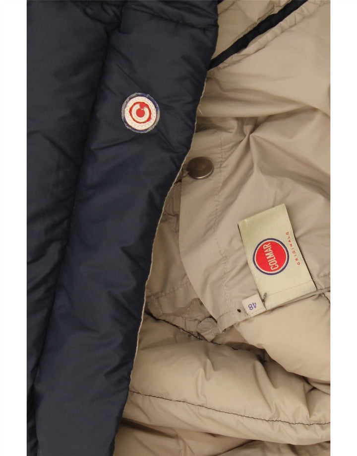 Jaqueta masculina acolchoada com capuz Colmar IT 48 azul marinho médio
