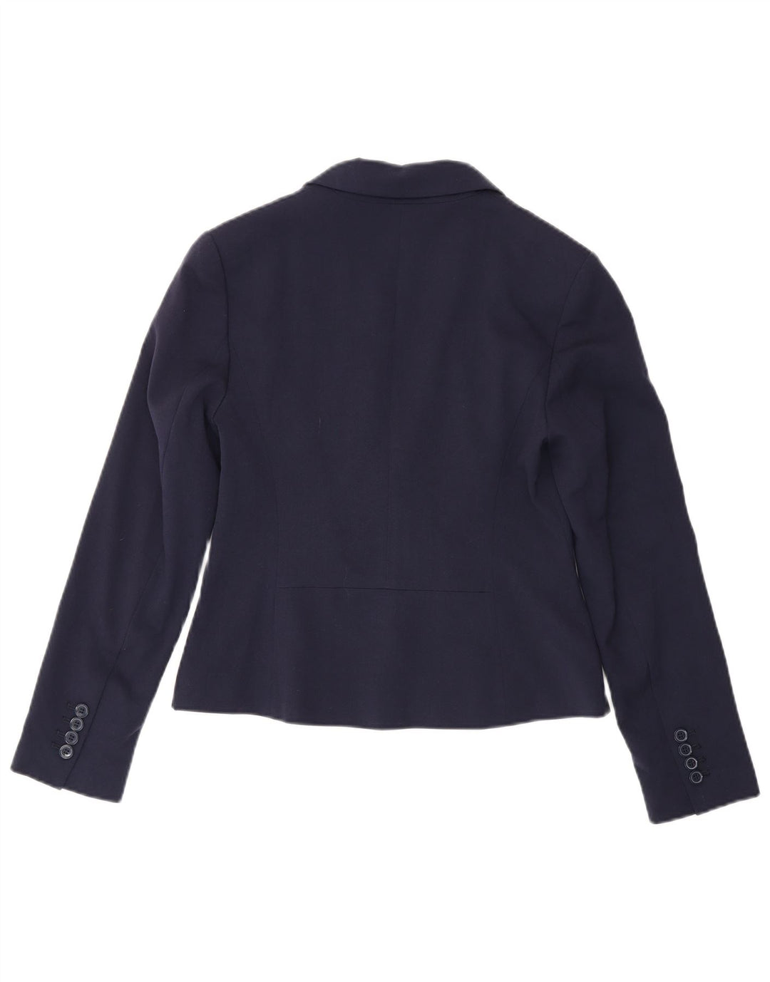 Jaqueta blazer feminina Marks & Spencer com 2 botões Reino Unido 8 pequena azul marinho