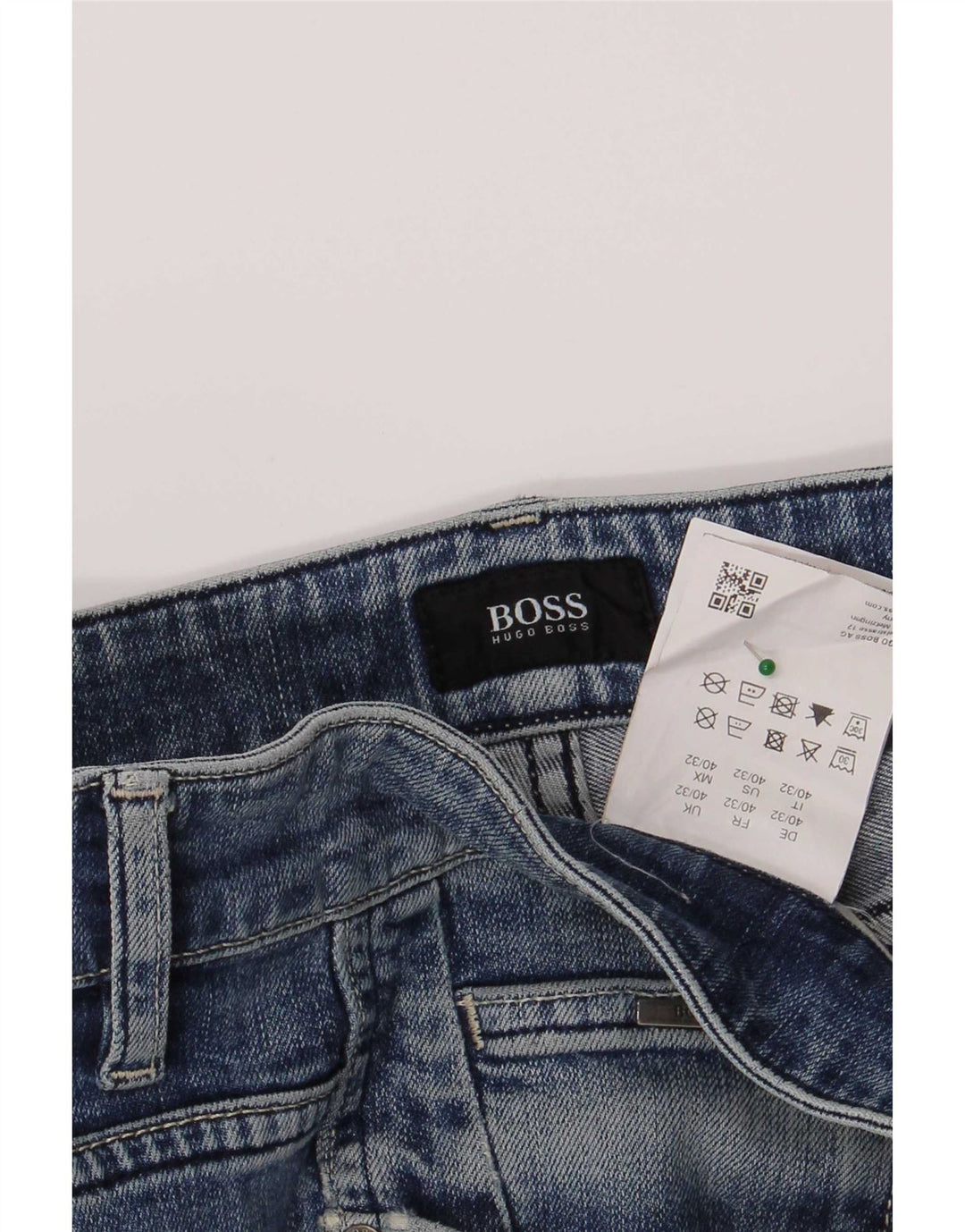 Hugo Boss Masculino Slim Jeans W40 L32 Azul Algodão