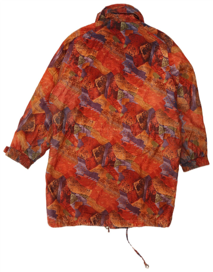 Casaco corta-vento feminino C&A com padrão abstrato Reino Unido 14 grande multicolorido