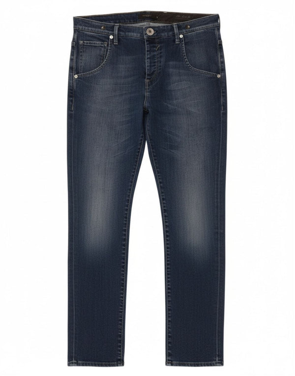 Gas Womens Slim Jeans W26 L30 Blue Cotton