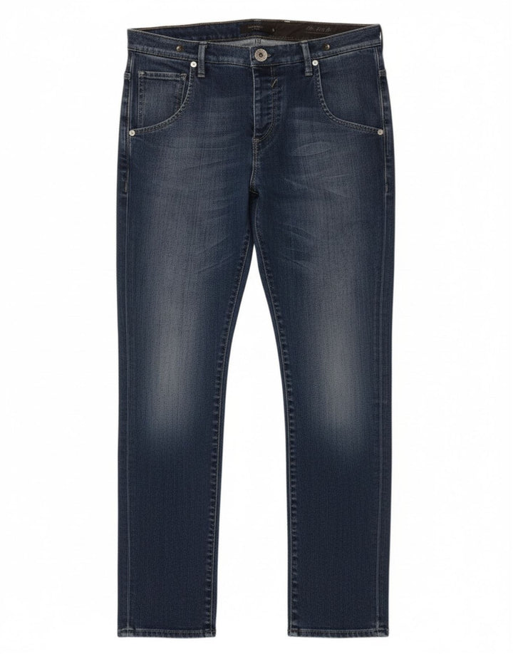 Gas Womens Slim Jeans W26 L30 Azul Algodão