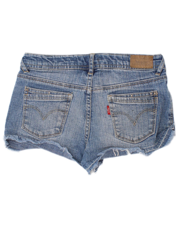 Shorts jeans femininos Levi's 11-12 anos W24 Azul Rami