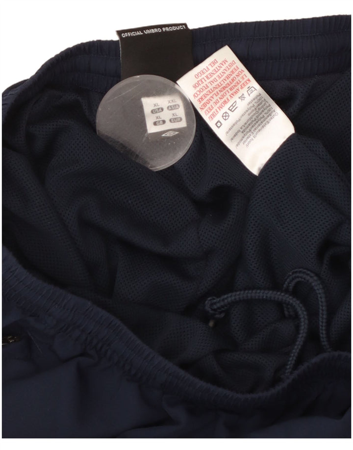 Calça de treino masculina UMBRO XL azul marinho poliéster