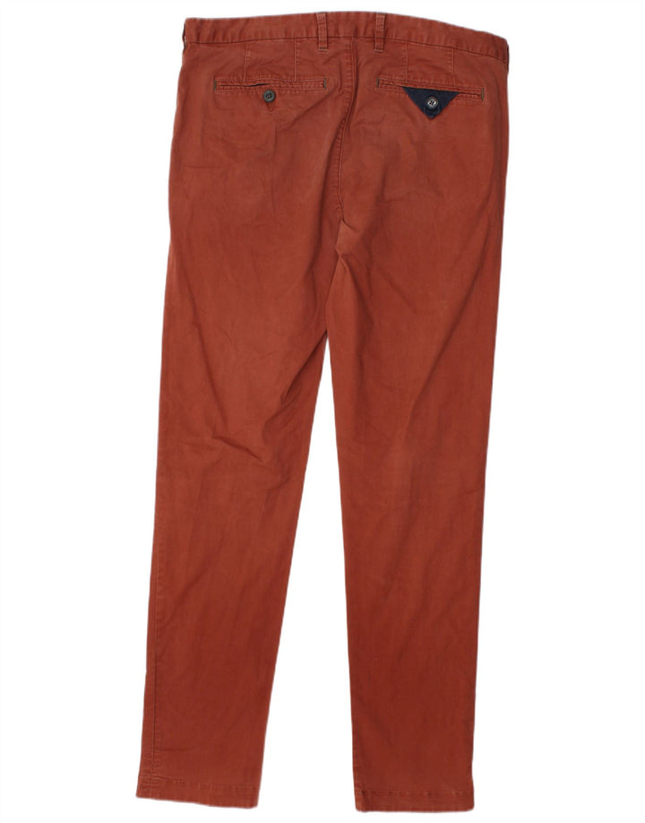 Calça Chino Masculina Slim Ted Baker W34 L33 Algodão Marrom