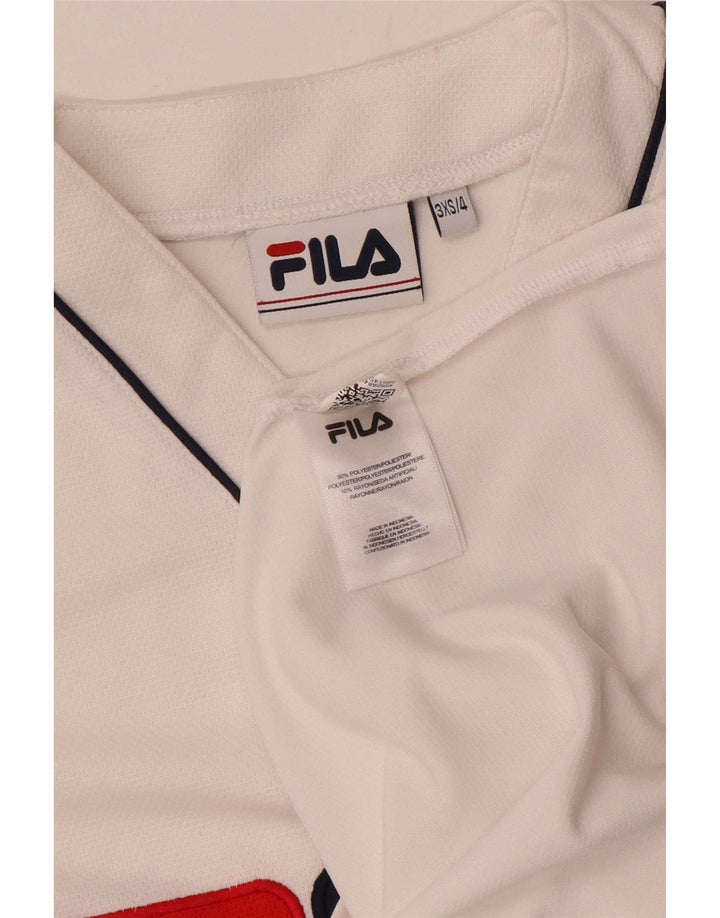 Fila Mens Graphic Jersey Top 2XS Branco Colourblock Poliéster