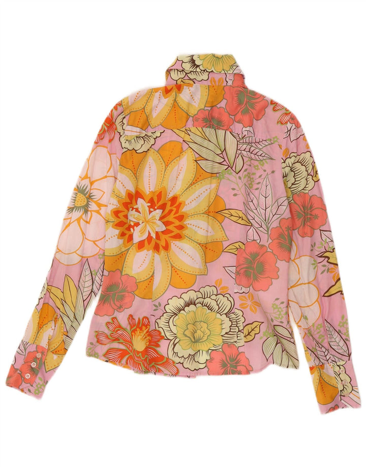 Camisa feminina Sisley UK 12 média floral multicolorida