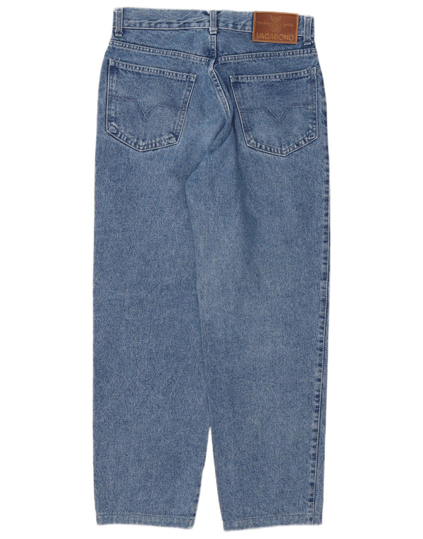 Calça jeans feminina Vagabond de cintura alta W30 L29 algodão azul