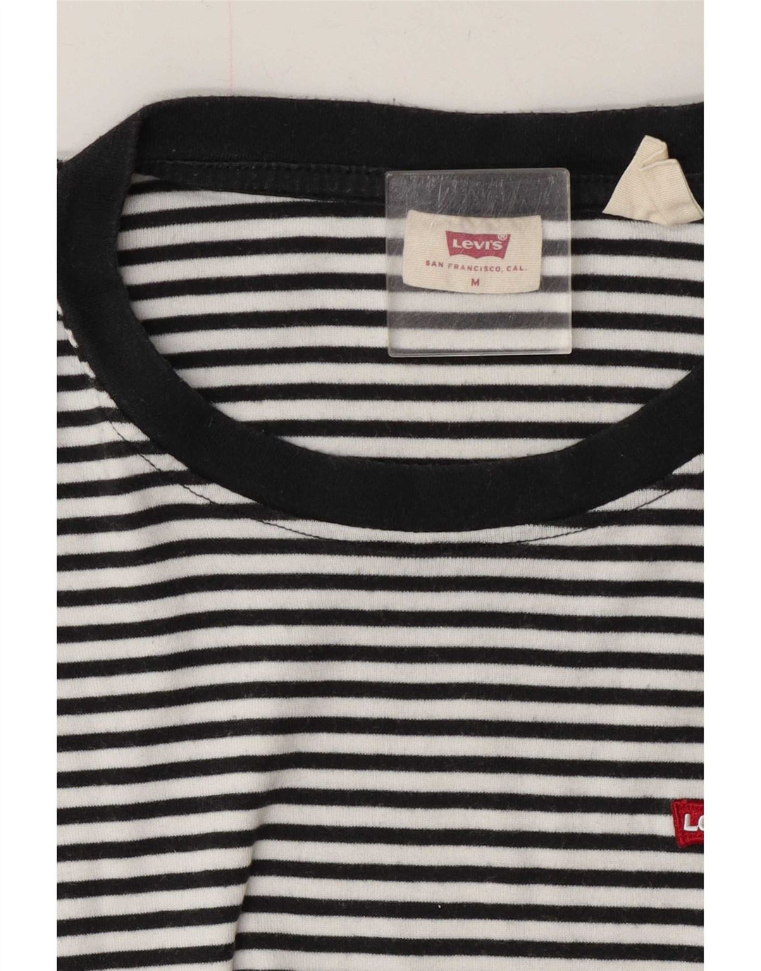 Camiseta feminina Levi's UK 14 risca de giz preta média
