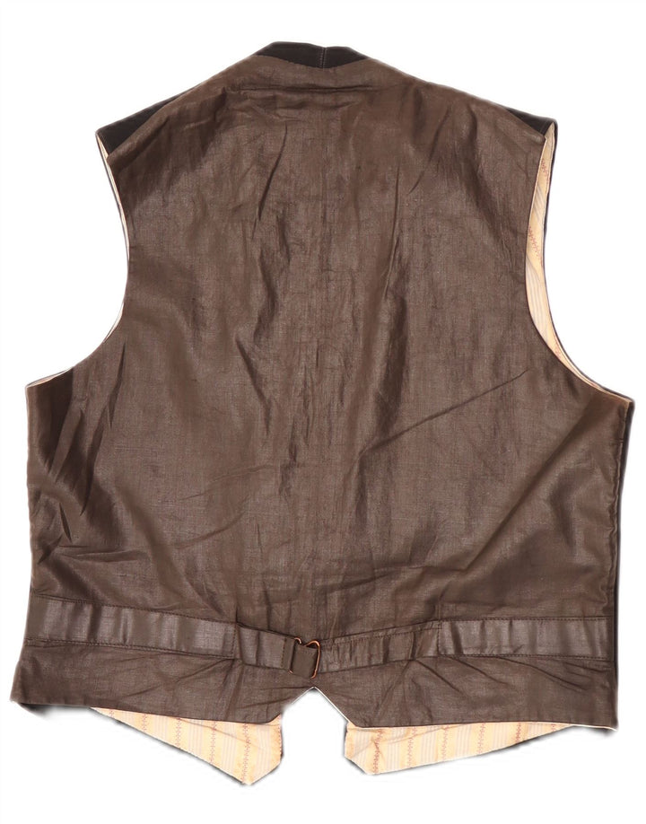 Colete masculino vintage médio preto