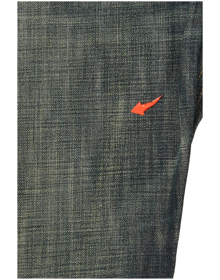 DIESEL Jeans reto feminino W30 L34 azul marinho algodão