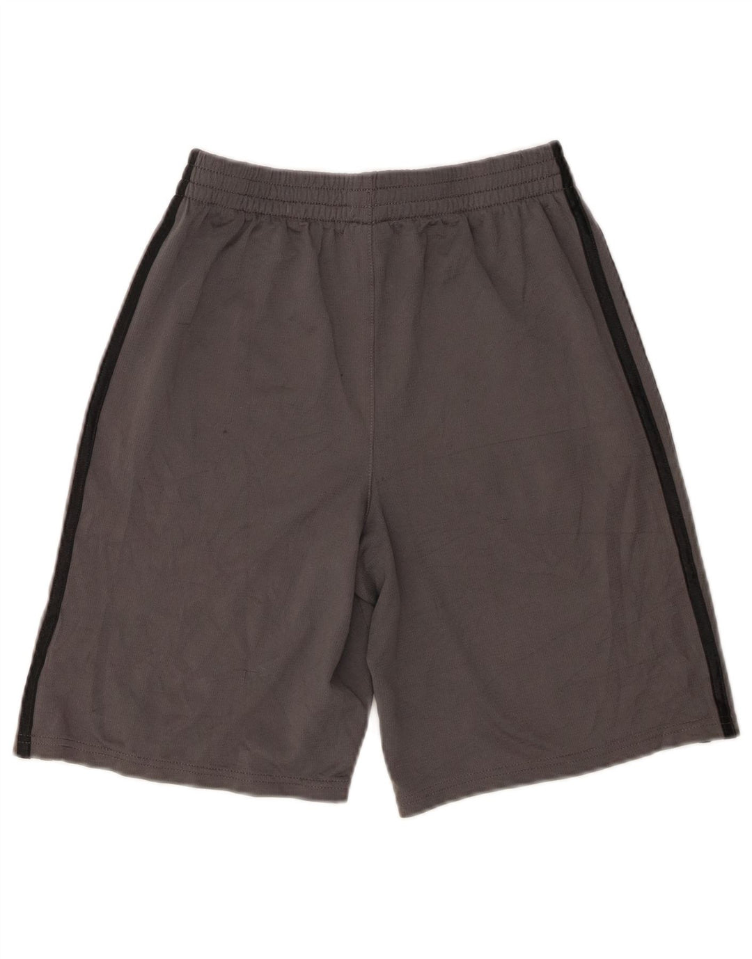 Shorts esportivos masculinos Adidas 14-15 anos grande cinza poliéster