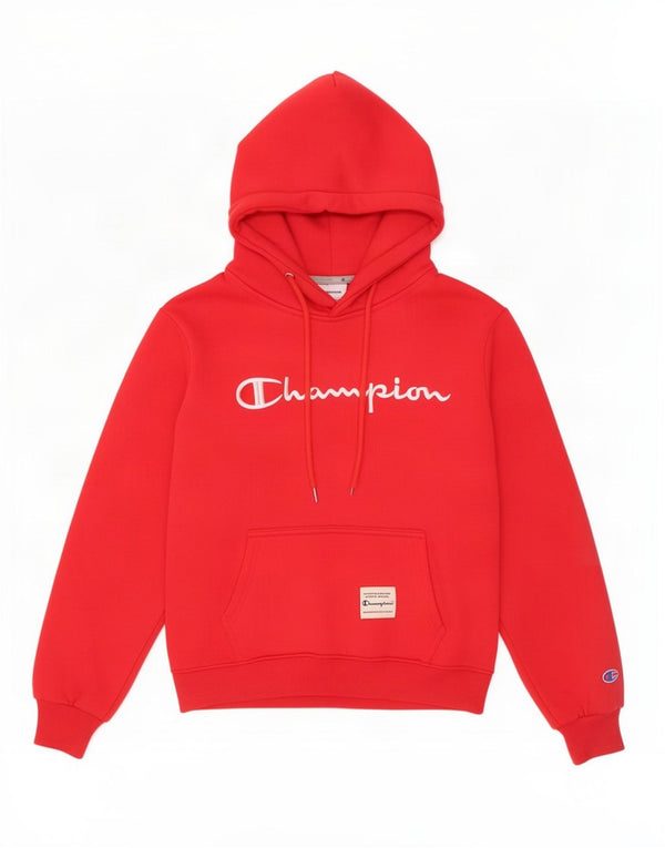 Jumper feminino com capuz gráfico grande Champion UK 10 pequeno vermelho