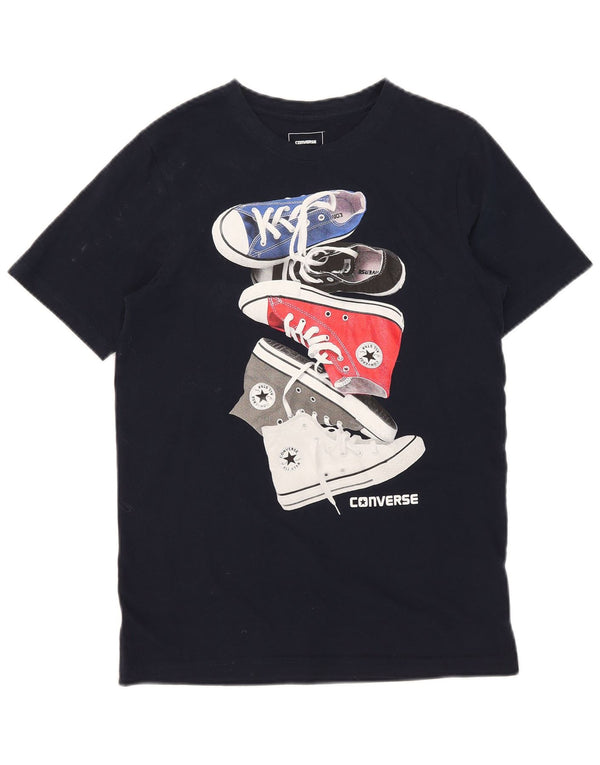 Camiseta Converse Boys Graphic Top 13-14 Anos XL Azul Marinho Algodão
