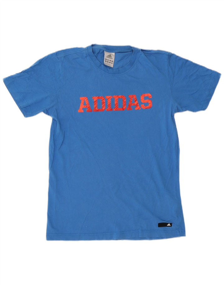 Camiseta Adidas Masculina Graphic Top Pequeno Algodão Azul