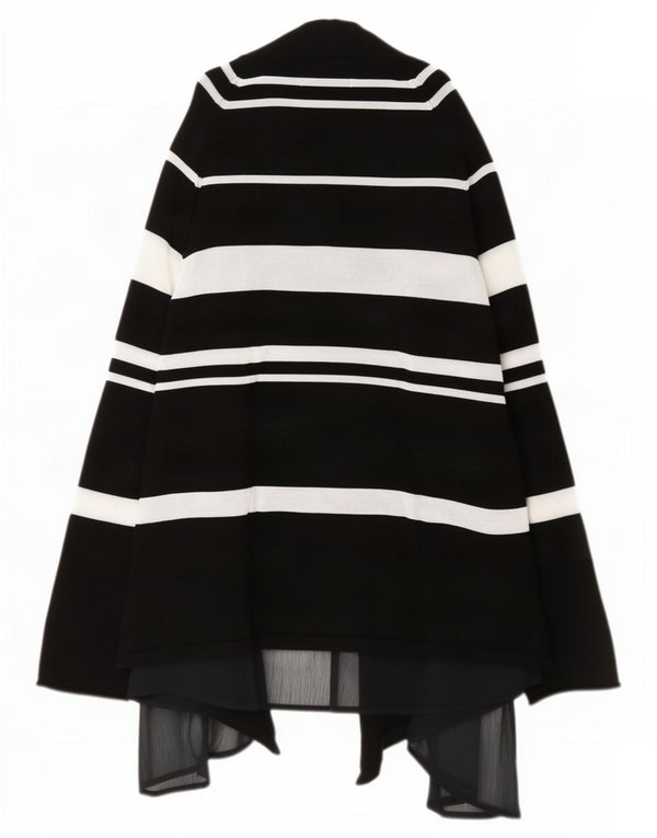 Marks & Spencer Womens Per Una Cardigan Assimétrico Top Reino Unido 16 Grande Preto