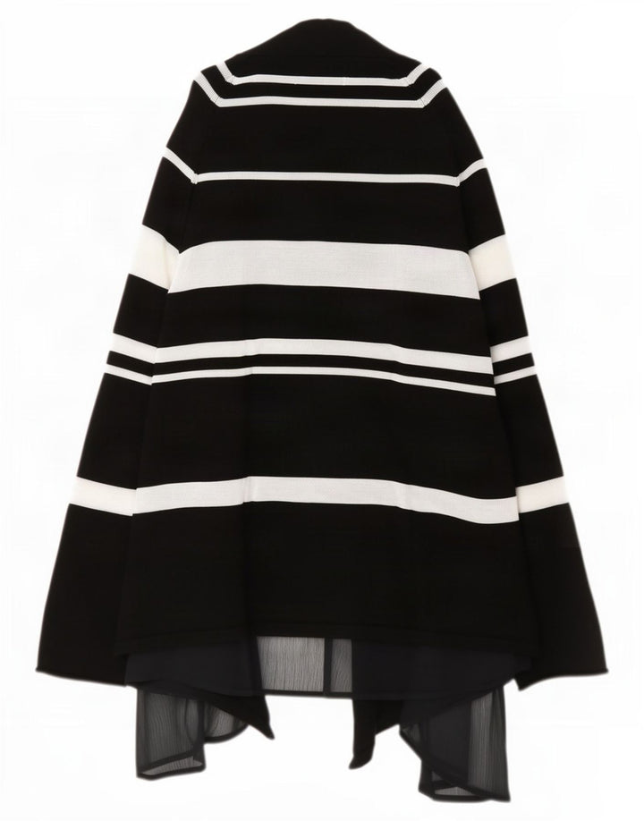 Marks & Spencer Womens Per Una Cardigan Assimétrico Top Reino Unido 16 Grande Preto