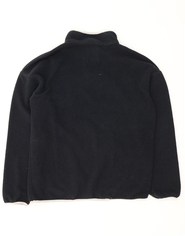 Columbia Suéter masculino de lã com gola redonda e poliéster grande preto