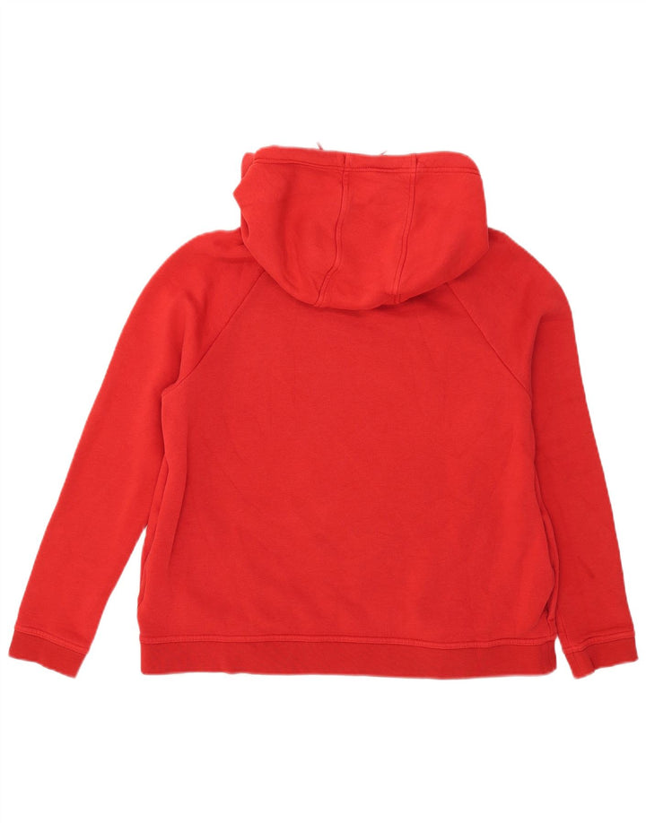 Nike Womens Hoodie Jumper UK 14 Médio Algodão Vermelho