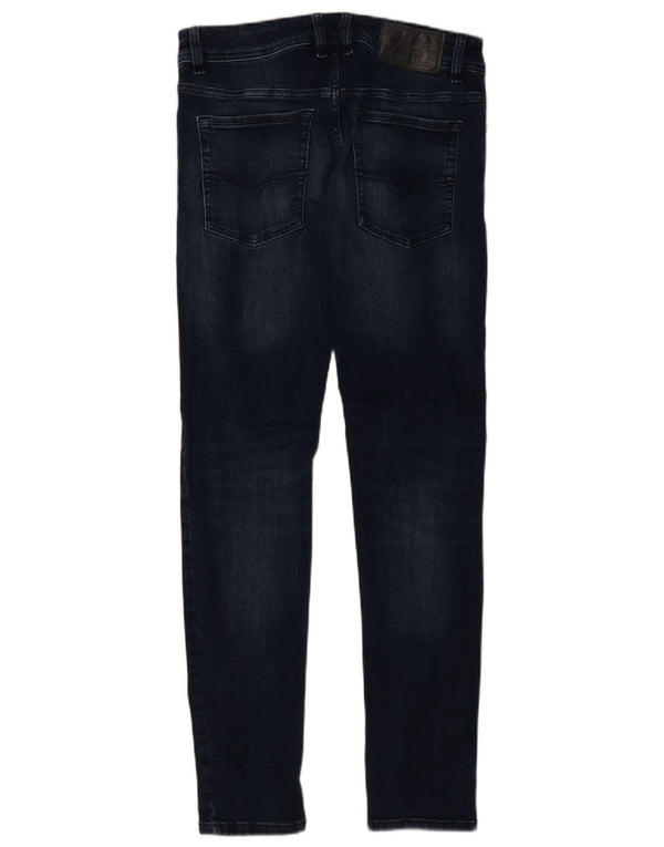 Diesel Mens Jeans Skinny W32 L32 Azul Marinho Algodão