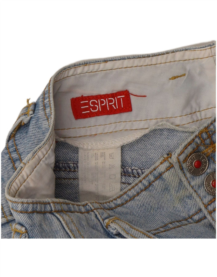 Shorts jeans feminino Esprit W30 algodão azul médio