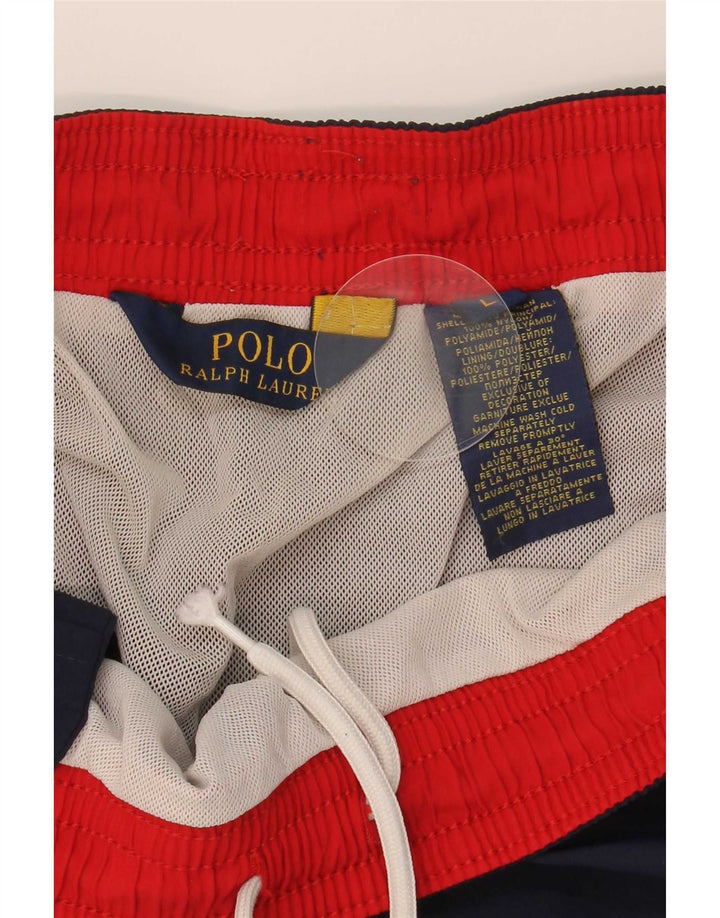 Polo Ralph Lauren Calção de banho masculino grande poliamida azul marinho