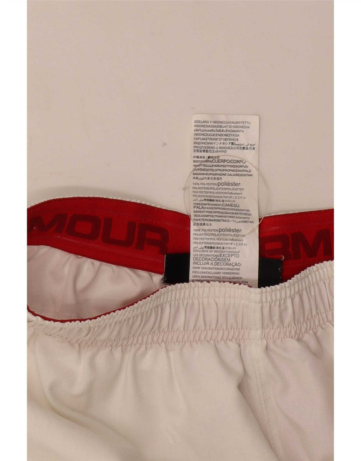 Under Armour Mens Heat Gear Sport Shorts poliéster branco médio Colourblock