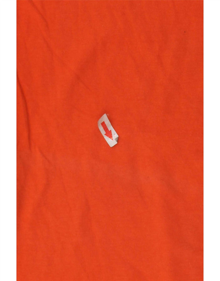 Fila Mens Graphic T-Shirt Top Médio Algodão Listrado Laranja