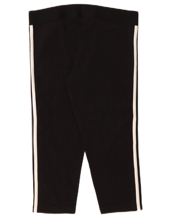 Adidas Womens Capri Leggings UK 16/18 Grande Algodão Preto