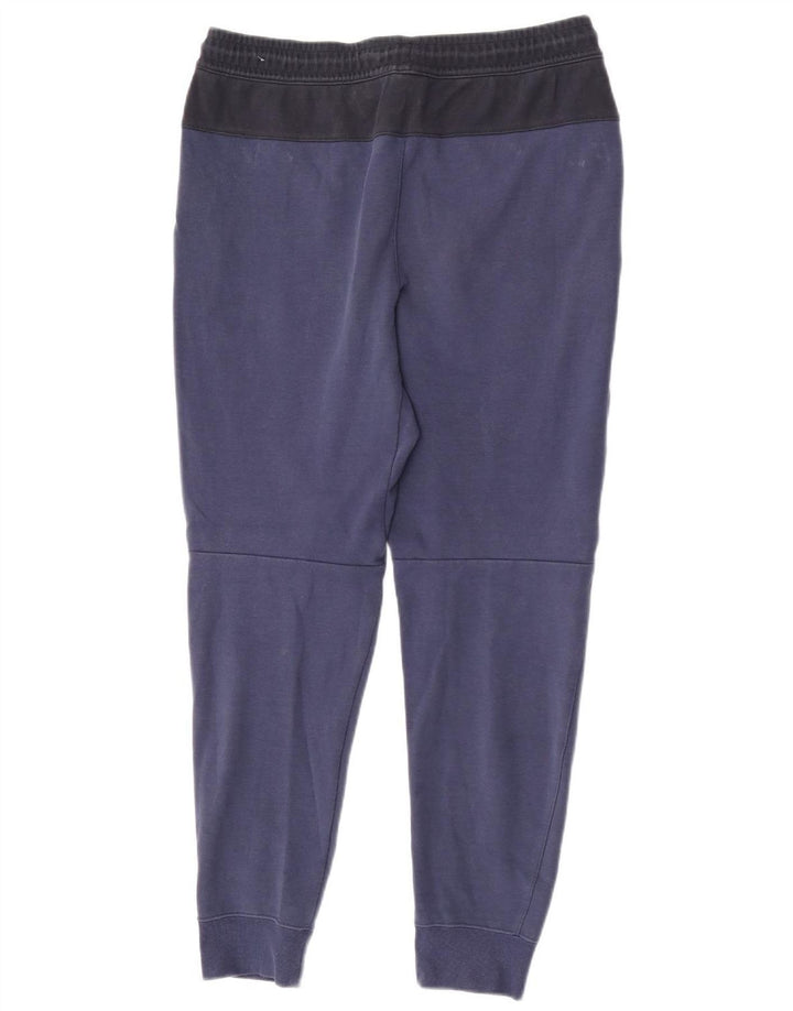 Calça de treino masculina Nike joggers médio azul marinho colorblock algodão