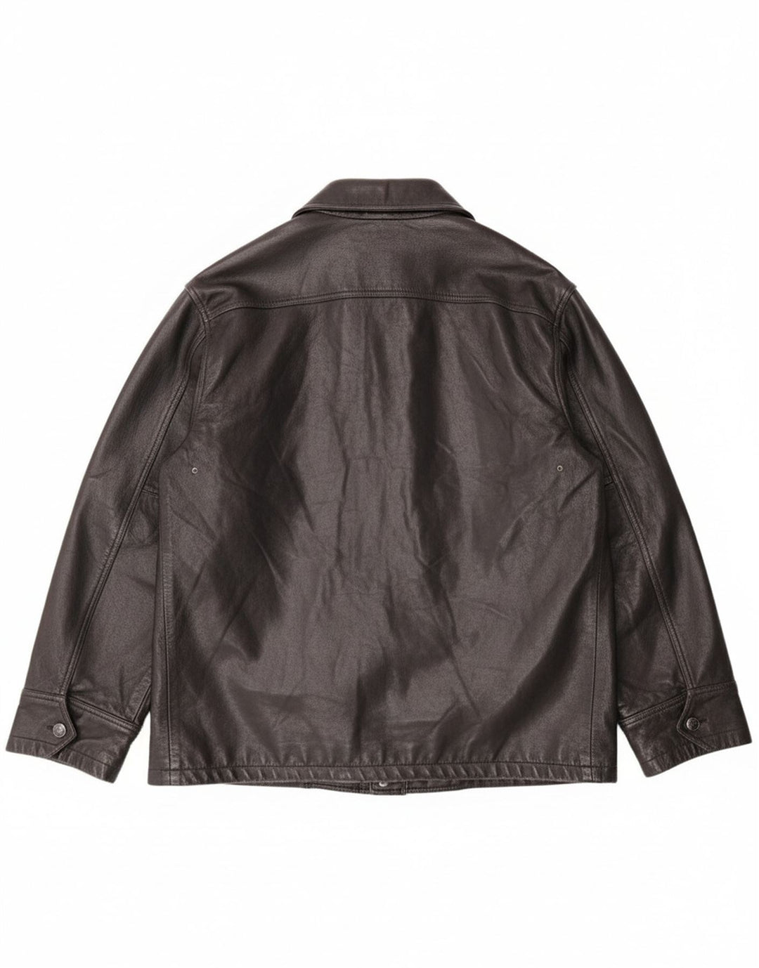 Jaqueta masculina de couro com capuz CONBIPEL IT 46 pequena couro preto