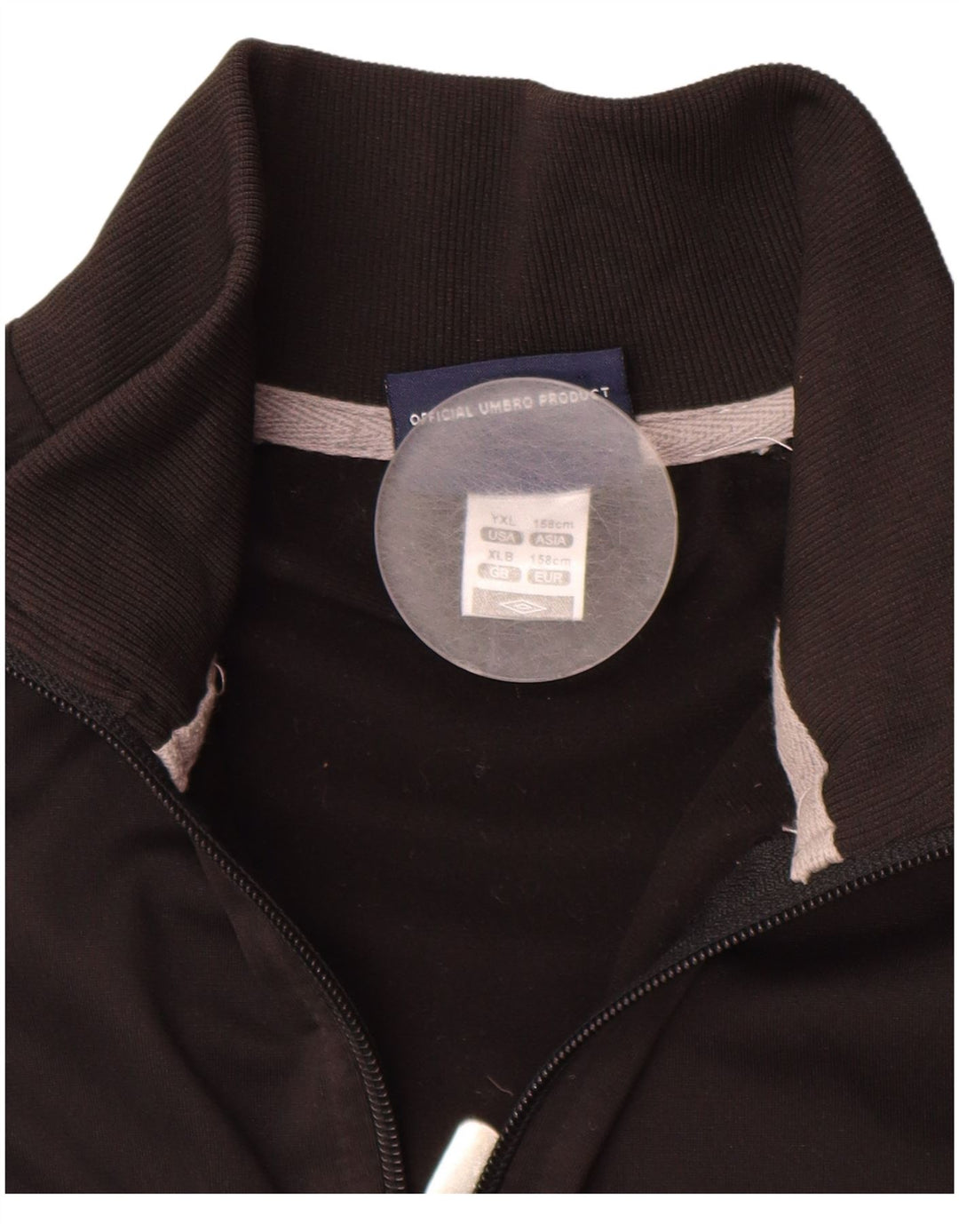 UMBRO Boys Tracksuit Top Jacket 12-13 Anos XL Preto Poliéster