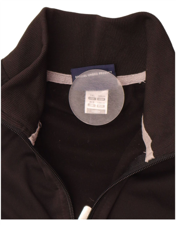 UMBRO Boys Tracksuit Top Jacket 12-13 Anos XL Preto Poliéster