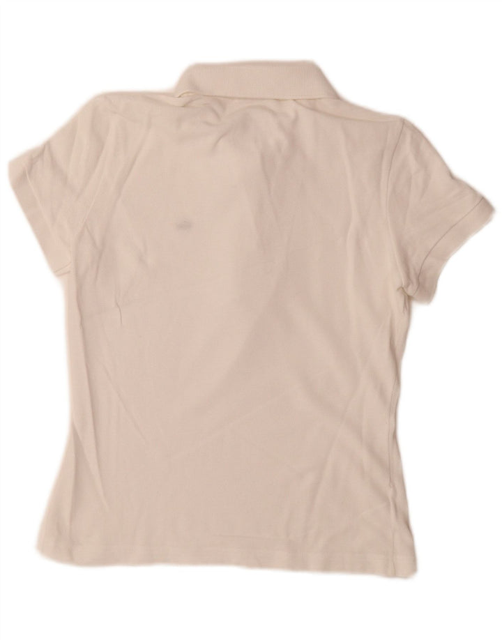 Camisa polo feminina Lacoste tamanho 38 médio branco