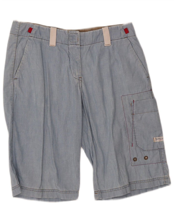 Murphy & Nye Mens Cargo Shorts Pequeno W29 Azul Algodão