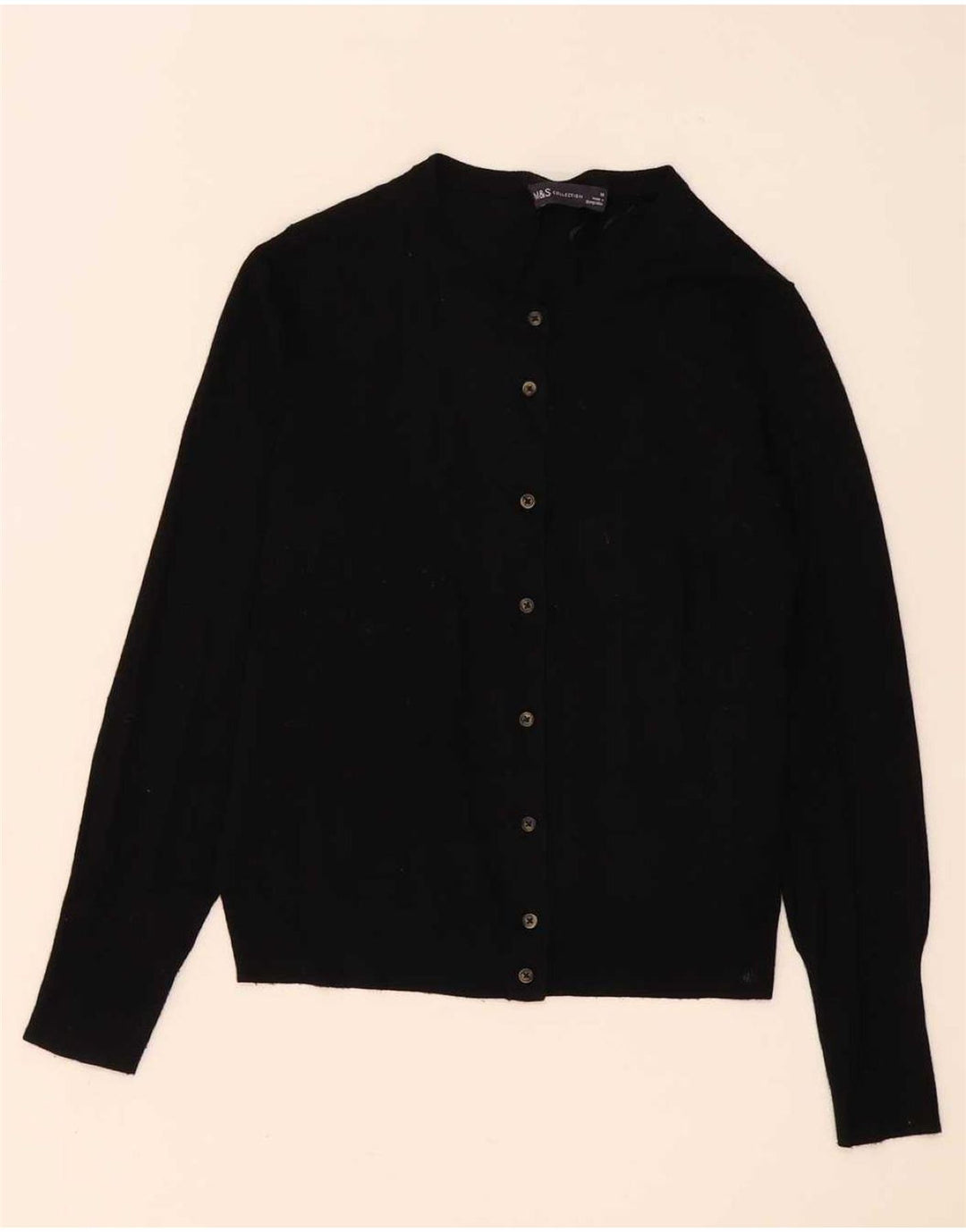 Suéter cardigã feminino Marks & Spencer UK 14 viscose preta média