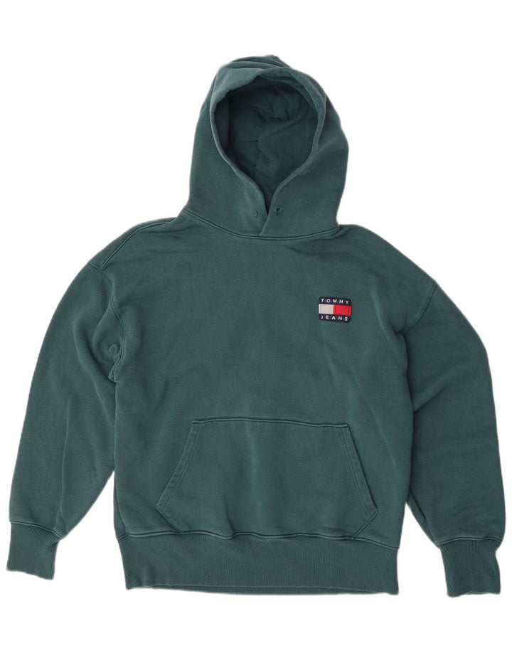 Suéter com capuz masculino Tommy Hilfiger grande verde