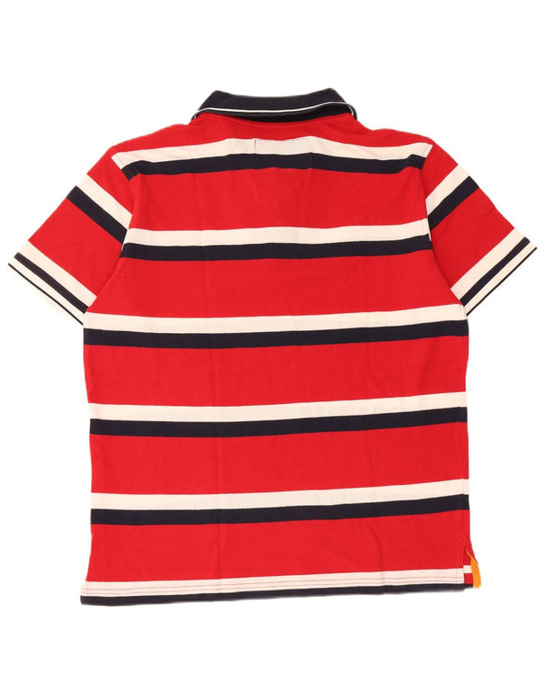 Camisa polo masculina Henri Lloyd XL listrada vermelha