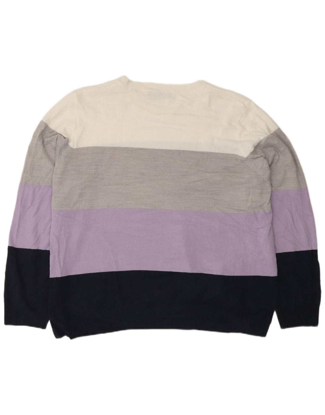 Suéter feminino Marks & Spencer com gola redonda Reino Unido 22 2XL multicolorido