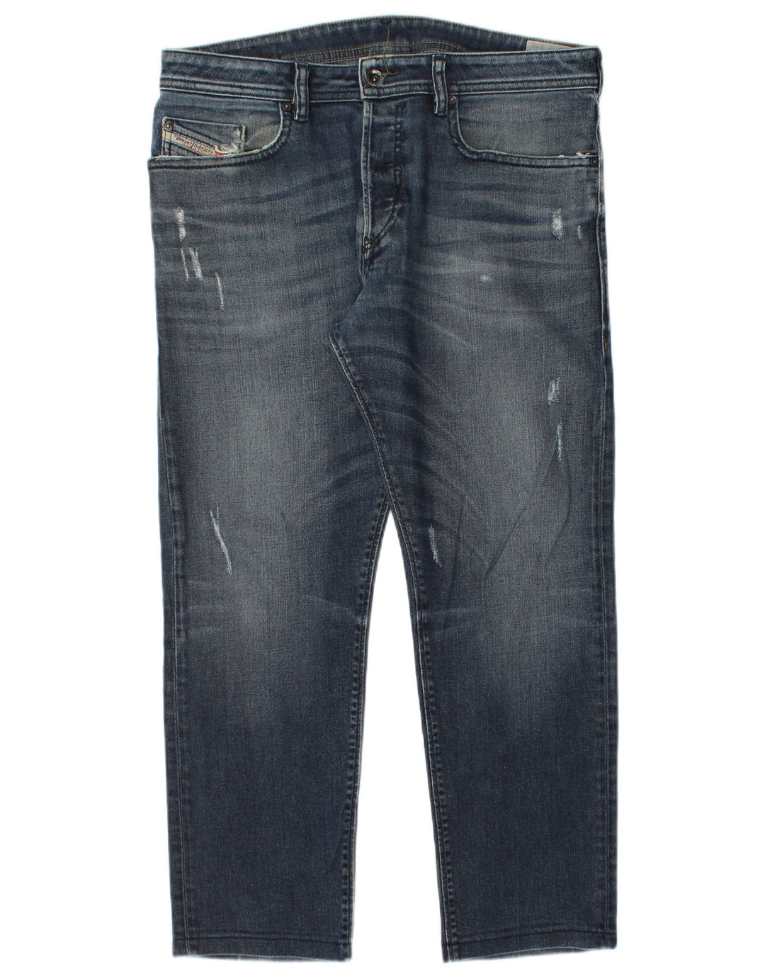 Jeans retos masculinos diesel desgastados W33 L27 azul