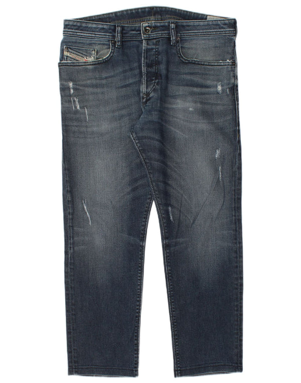 Jeans retos masculinos diesel desgastados W33 L27 azul