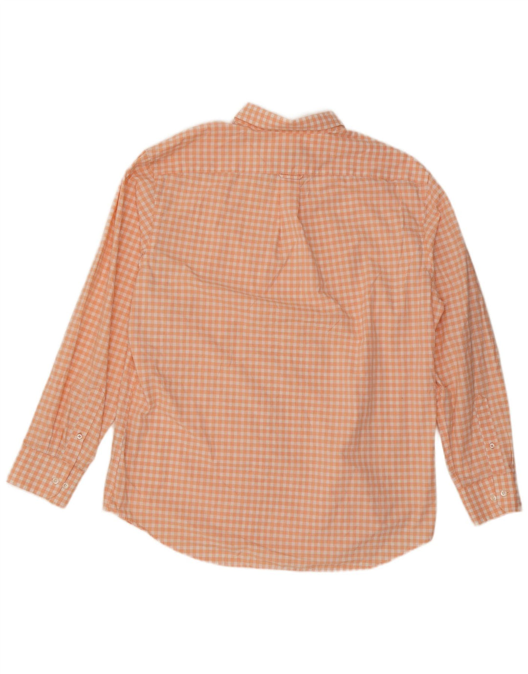 Camisa masculina Izod XL laranja algodão guingão